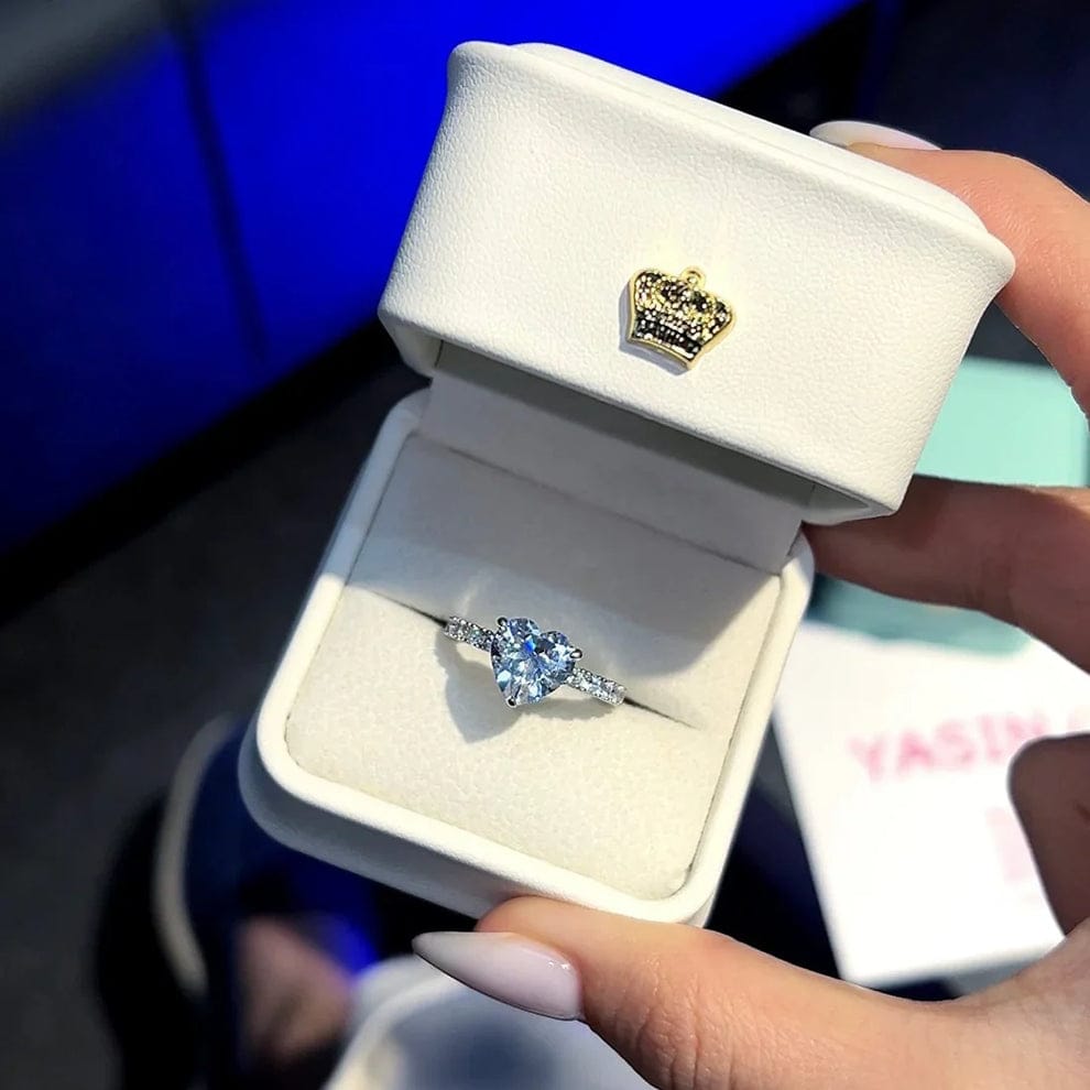 Elegant Heart Sparkle Ring 💖 | Perfect Gift for Her
