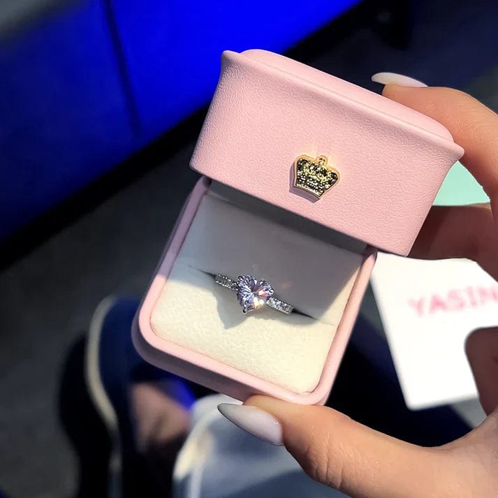Elegant Heart Sparkle Ring 💖 | Perfect Gift for Her